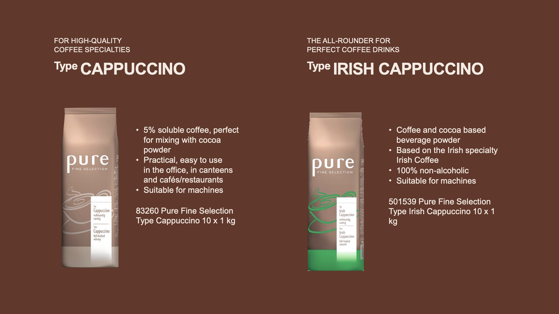 Toppings si Irish Cappuccino